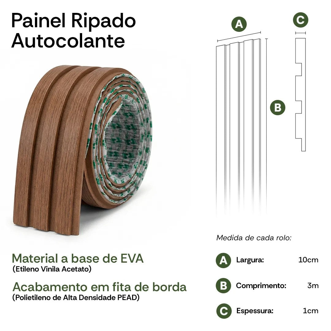 Textura de madeira do ripado autocolante